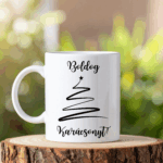 Boldog karácsonyt cikk cakk fa