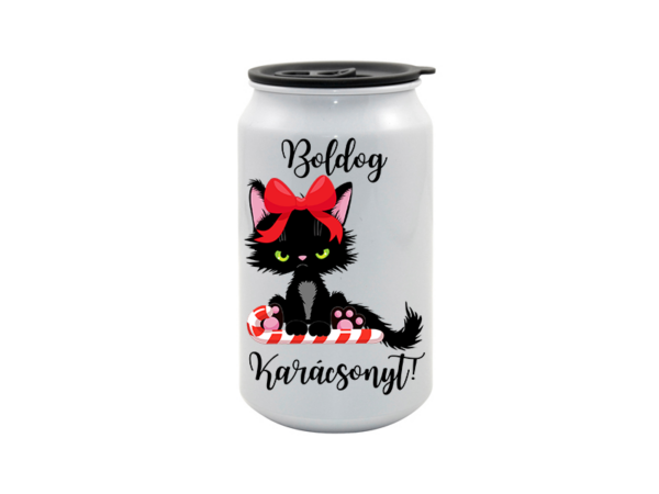 Boldog karácsonyt fekete macska