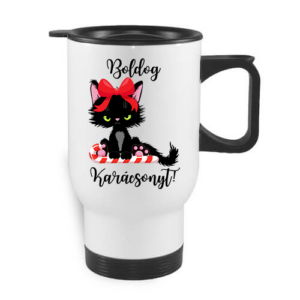 Boldog karácsonyt fekete macska