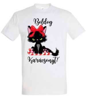 Boldog karácsonyt fekete macska
