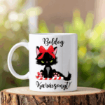 Boldog karácsonyt fekete macska