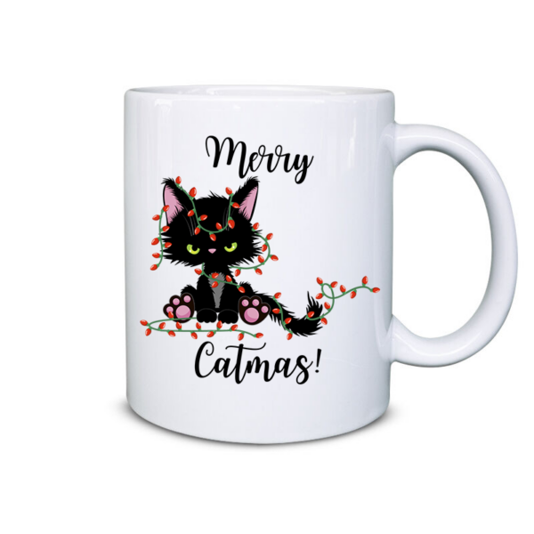 Merry catmas fekete