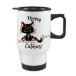 Merry catmas fekete macska