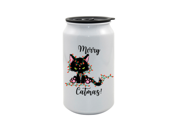 Merry catmas fekete cica