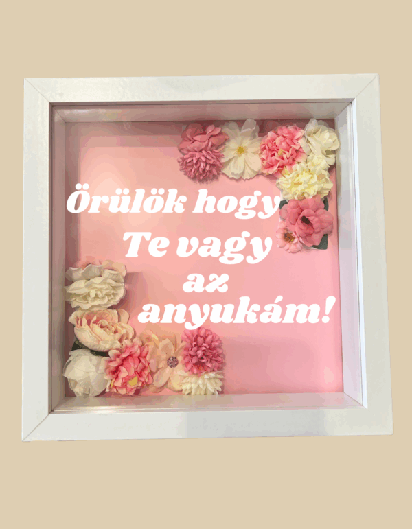 Rózsaszín-rózsaszín virág 3D kép