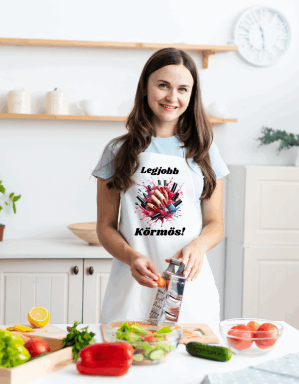 Legjobb körmös fehér kötény