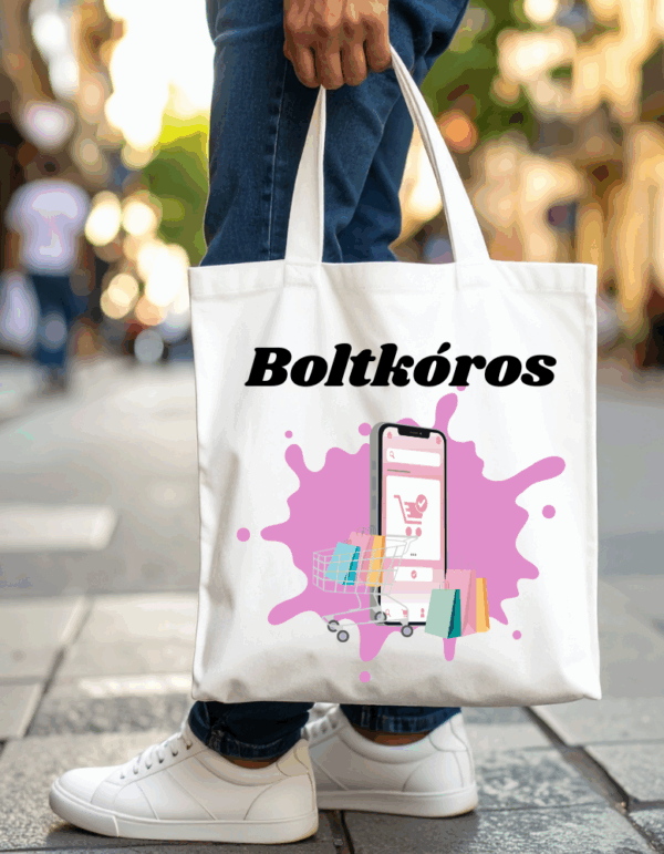 Boltkóros fehér táska
