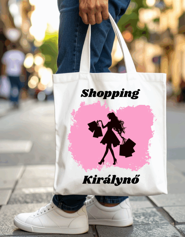 Shopping királynő fehér táska