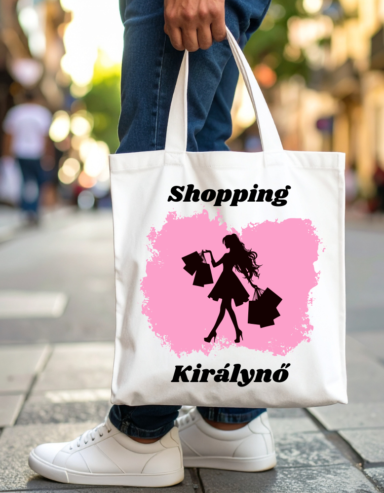 Szatyor 2 Shopping királynő fehér táska - Image 1