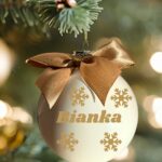 Arany-fehér üveggömb