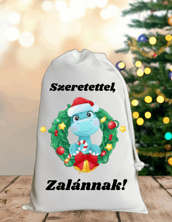 Kék dínó miki zsák