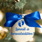 Kereszt felkérő gömb kék