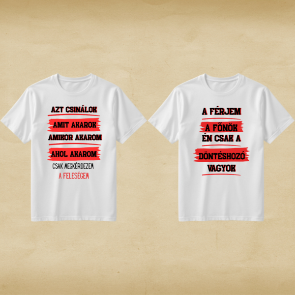 Azt csinálok páros póló szett